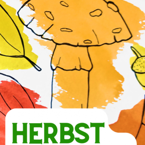 Einfache Aquarell Anleitung - Herbstblätter